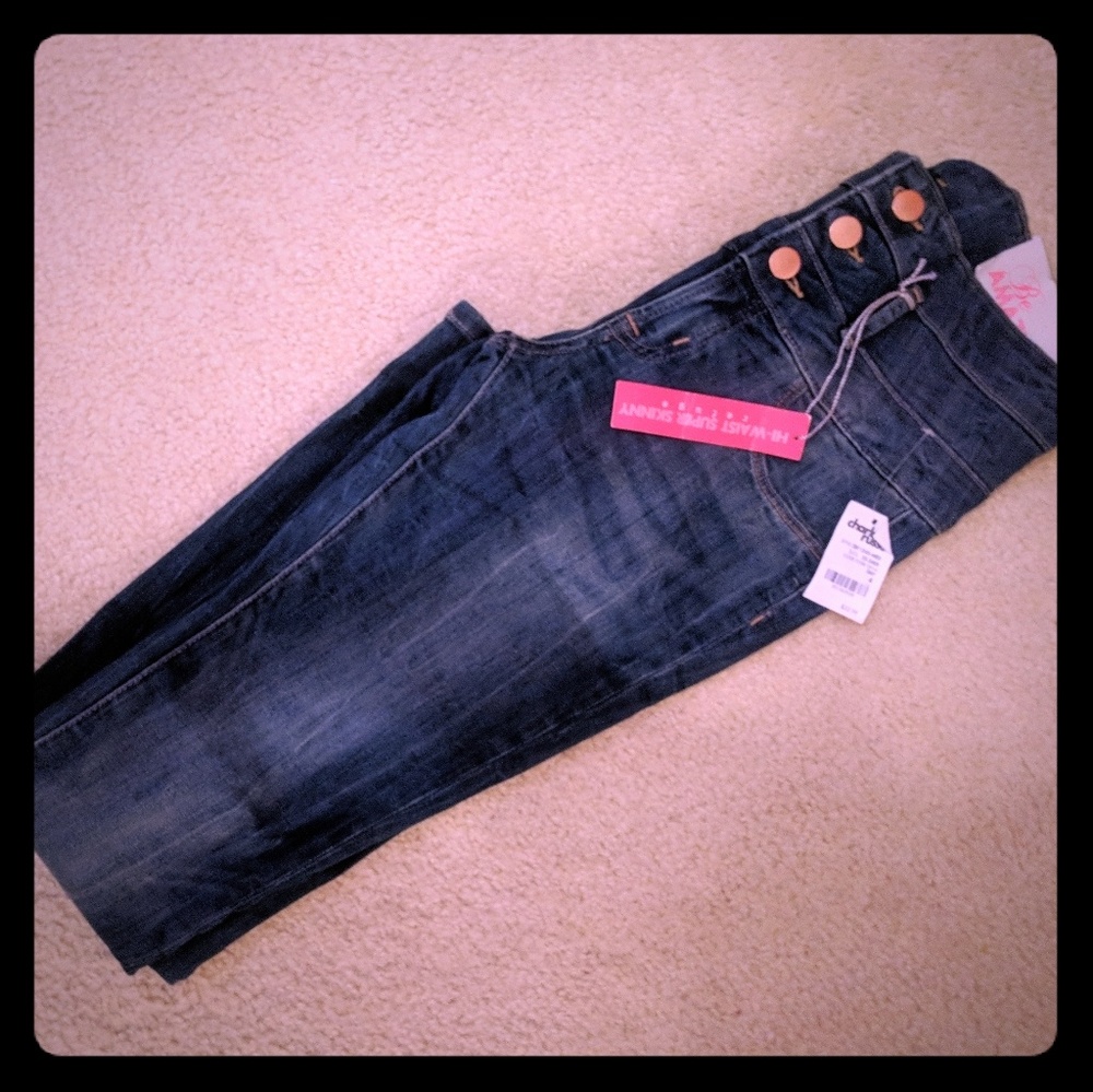 NWT Refuge Hi-Waist Super Skinny Jeans
